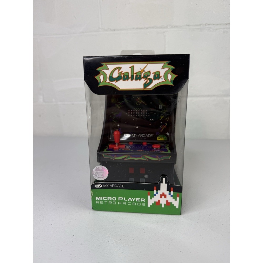 New MY ARCADE GALAGA VIDEO GAME Micro Player Retro Arcade Machine